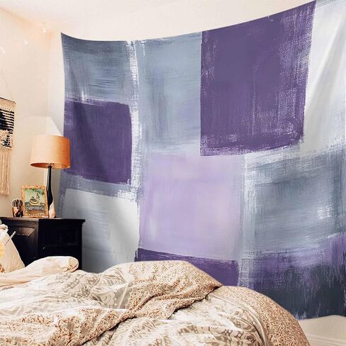 Tapestry Wall Hanging Purple Modern Oil Painting Ombre Art Abstract Room Decor Tapestries for Bedroom Living Room College Dorm Aesthetic Large 59x79 Inch in Saudi Arabia
