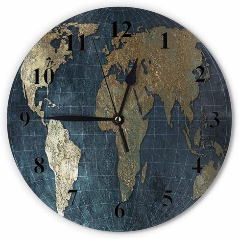 Orythyra Beauty Mermaid Wall Clock Round 10 Inch Battery Operated Watercolor Fish Tail Fantasy Fairy Tale Corner Silent Wooden Clocks Art Decorative Living Room Classroom Bedroom Office in Saudi Arabia