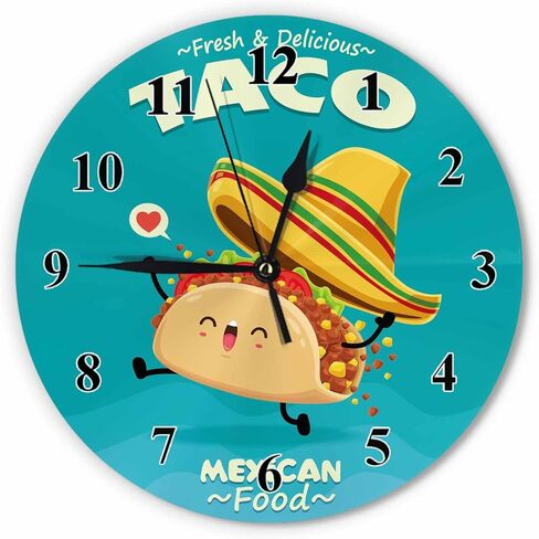 Orythyra Beauty Mermaid Wall Clock Round 10 Inch Battery Operated Watercolor Fish Tail Fantasy Fairy Tale Corner Silent Wooden Clocks Art Decorative Living Room Classroom Bedroom Office in Saudi Arabia