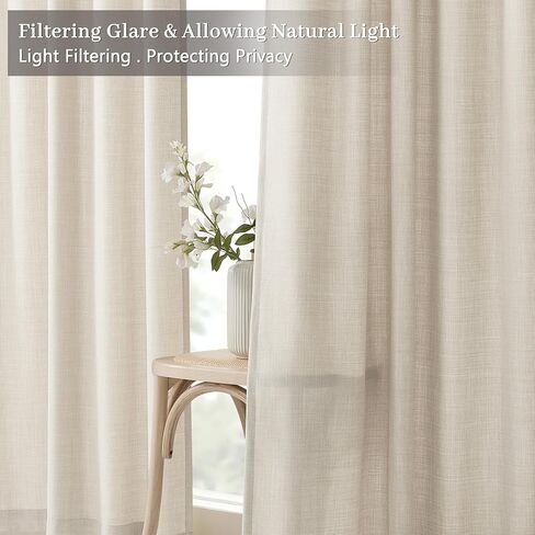 Pinch Pleated Linen Curtains 96 Inches Extra Long Olive Green Drapes, Thick Linen Light Filtering Memory Trained Pleat Curtain for Living Room and Bedroom Privacy 2 Panels Texture with Back Tab in Saudi Arabia