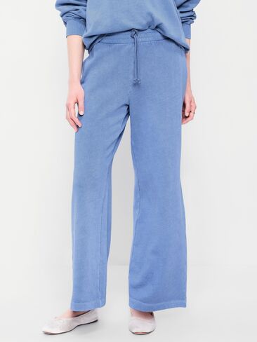 Old Navy High-Waisted Wide-Leg Sweatpants - Lobelia Blue in Saudi Arabia
