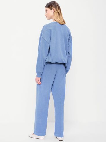 Old Navy High-Waisted Wide-Leg Sweatpants - Lobelia Blue in Saudi Arabia