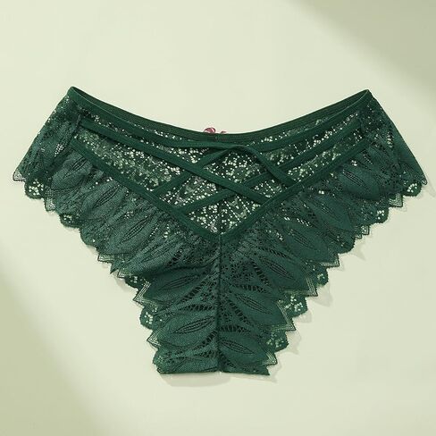 XI LIU 3 Pack Lace Underwear for Women Sexy Cheeky Panties for Women Lace Soft Breathe Briefs in Kuwait