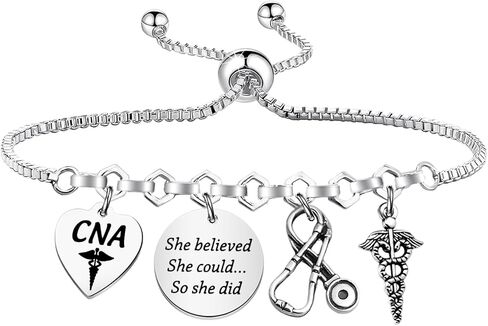 TIIMG CNA Nurse Life She Believed She Could So She Did Future Nurse Encourage Healthcare Worker Gift Bracelet in Saudi Arabia