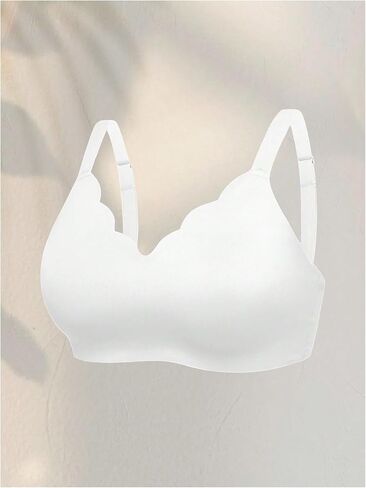 SOLY HUX Women's Plus Size Seamless Wireless V Neck Bras Push Up Full Coverage Bralettes in Saudi Arabia
