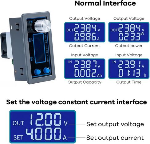 Hosyond DC DC Buck Boost Power Converter CC CV 0.6-36V 5A 5V 6V 12V 24V Power Module Adjustable Voltage Regulated Laboratory Power Supply in Saudi Arabia