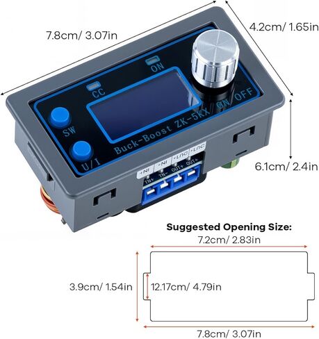 Hosyond DC DC Buck Boost Power Converter CC CV 0.6-36V 5A 5V 6V 12V 24V Power Module Adjustable Voltage Regulated Laboratory Power Supply in Saudi Arabia