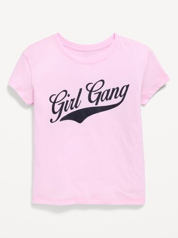 Old Navy Short-Sleeve Graphic T-Shirt for Girls - Oleander in Saudi Arabia