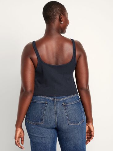 Old Navy Cropped Pointelle Cami Top - In the Navy in Saudi Arabia