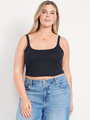 Old Navy Cropped Pointelle Cami Top - In the Navy in Saudi Arabia