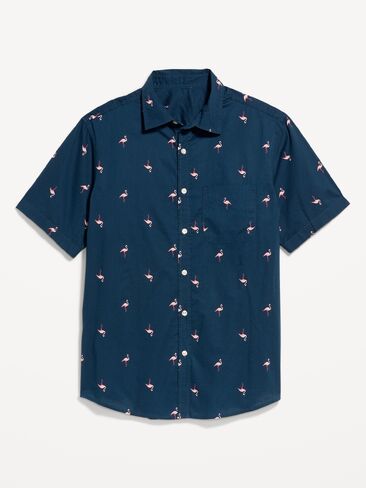 Old Navy Classic Fit Everday Shirt - Pink Flamingo in Saudi Arabia