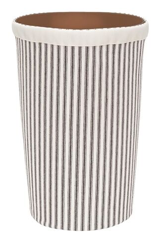 Bathroom Trashcan Small Garbage Can, 11.75", Bathroom Décor Girls Bedroom Baby Nursery Plastic Wastebasket Bin and Removable Pink and White Cover in Saudi Arabia