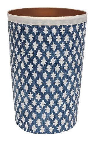 Bathroom Trashcan Small Garbage Can, 11.75", Bathroom Décor Girls Bedroom Baby Nursery Plastic Wastebasket Bin and Removable Pink and White Cover in Saudi Arabia