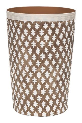 Bathroom Trashcan Small Garbage Can, 11.75", Bathroom Décor Girls Bedroom Baby Nursery Plastic Wastebasket Bin and Removable Pink and White Cover in Saudi Arabia