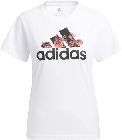 تي شيرت نسائي من adidas Superher بشعار جرافيك زهري in Kuwait