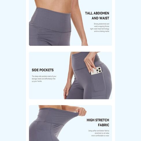 2-Pack Biker Shorts Women 5" High-Waist Yoga Leggings with Pockets for Comfort and Style in Saudi Arabia