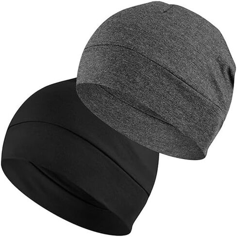 Unisex Beanie 2-Pack, Breathable & Fast-Drying Cap, Cuffed Knit Hat for Sports & Outdoor in Saudi Arabia