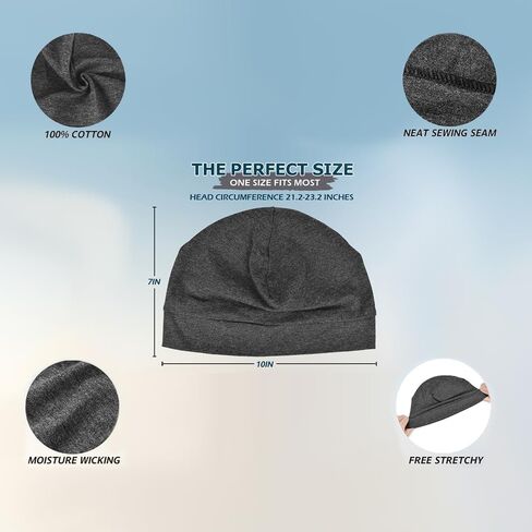 Unisex Beanie 2-Pack, Breathable & Fast-Drying Cap, Cuffed Knit Hat for Sports & Outdoor in Saudi Arabia