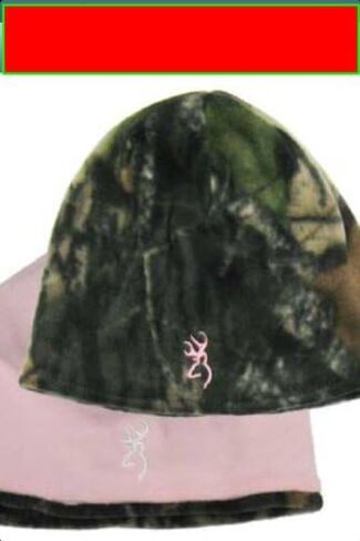 Browning Reversible Fleece Beanie Mossy Oak Breakup/Pink in Saudi Arabia
