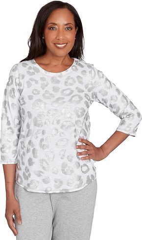 Monotone Crew Neck Animal Top in Saudi Arabia