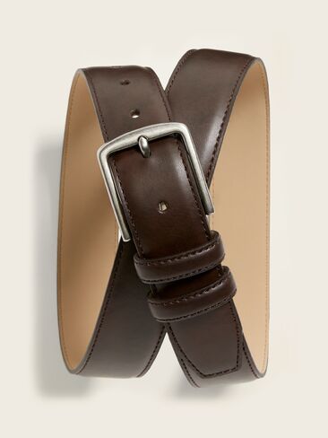Old Navy Faux-Leather Belt - Dark Brown in Saudi Arabia