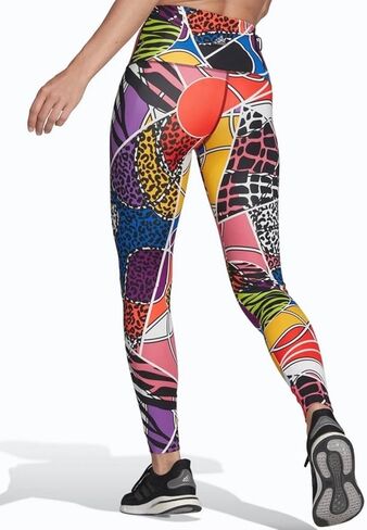 Adidas Women's Rich Mnisi Running Tights, Semi Solar Red/Active Purple in Saudi Arabia