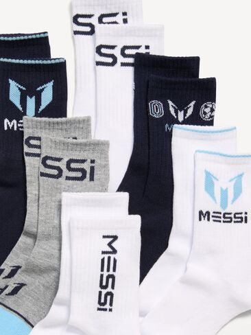 جوارب Old Navy Messi™ المحايدة للجنسين مكونة من 6 جوارب للأطفال - أزرق فاتح in Saudi Arabia