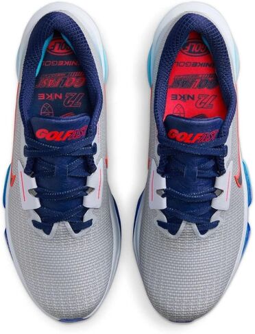 حذاء الجولف Nike Air Zoom Infinity Tour 2 NRG للرجال (HV4111-001، رمادي لكرة القدم/قرمزي ساطع/ليل عميق/أزرق فويد) in Kuwait
