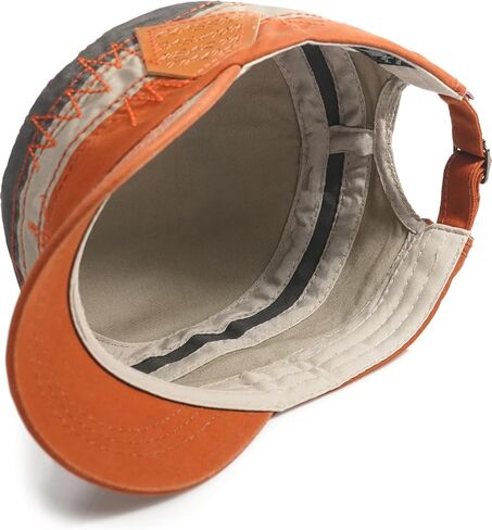 قبعات LXOrdora Cadet Army Caps Flat Top Hat قبعة بيسبول عسكرية للجنسين in Kuwait