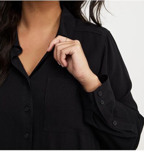 قميص Torrid نسائي بمقاس كبير - قميص Lizzie بأكمام طويلة وأزرار in Saudi Arabia