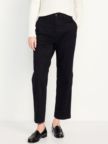 Old Navy High-Waisted OGC Chino Tapered Straight Pants - Black Jack in Kuwait