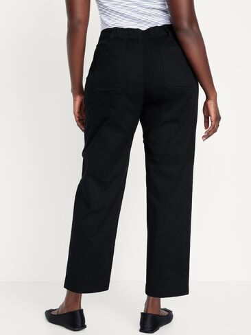 Old Navy High-Waisted OGC Chino Tapered Straight Pants - Black Jack in Kuwait
