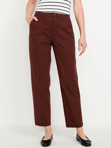 Old Navy High-Waisted OGC Chino Tapered Straight Pants - Mountain Wood in Kuwait