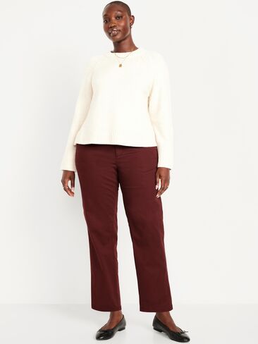 Old Navy High-Waisted OGC Chino Tapered Straight Pants - Mountain Wood in Kuwait