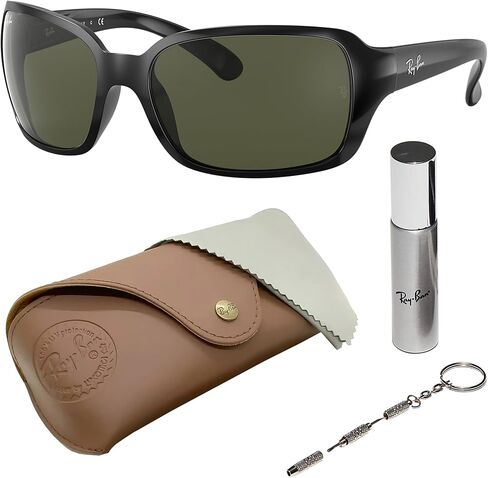 نظارات شمسية Ray-Ban RB4068 مربعة الشكل للرجال والنساء مع مجموعة نظارات RAYBAN الرسمية in Saudi Arabia