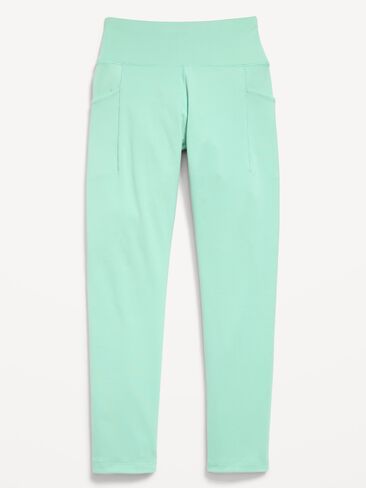 Old Navy بنطال ضيق عالي الخصر StudioSmooth 7/8 للبنات - PALO VERDE in Kuwait