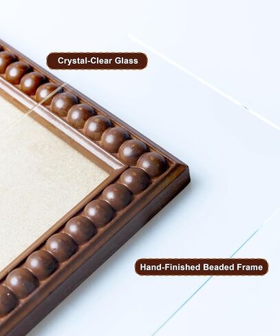 Moodisque 5x7 إطار الصورة الخشب مطرز إطار الصورة MDF البني Rusitc إطارات خمر فريدة من نوعها الجدار شنقا سطح المكتب الهدايا ديكور المنزل عيد ميلاد عمل فني الذكرى السنوية لأصدقاء الأسرة أمي in Saudi Arabia
