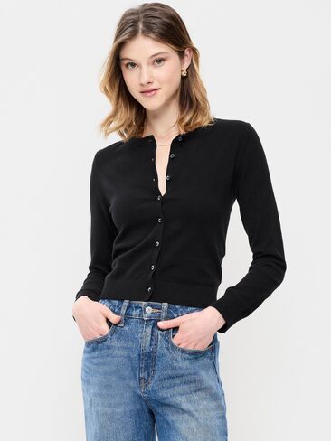 سترة من Old Navy SoSoft Lite ذات رقبة دائرية - بلاك جاك in Kuwait