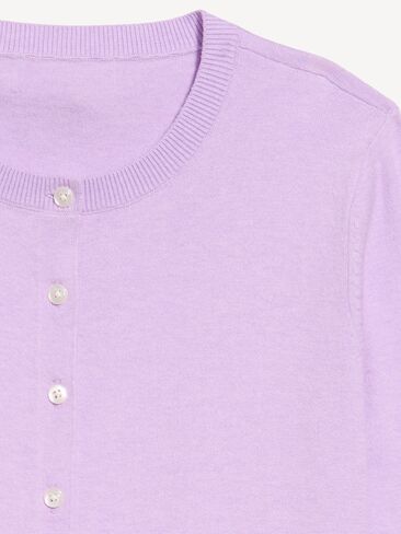 سترة من Old Navy SoSoft Lite ذات رقبة دائرية - أرجواني طازج in Kuwait