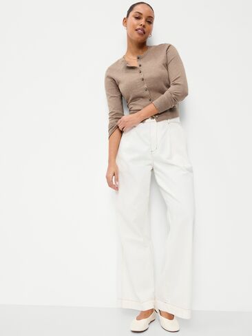 سترة SoSoft Lite من Old Navy ذات رقبة دائرية - Driftwood Heather in Kuwait