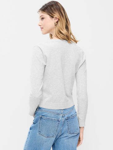 سترة Old Navy SoSoft Lite ذات رقبة دائرية - رمادي متوسط in Kuwait