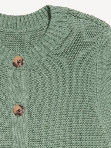 Old Navy Seaside Cotton Garter-Knit Cardigan Sweater - Dried Herb in Kuwait