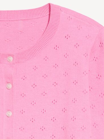 Old Navy SoSoft Pointelle Cardigan - Hydrangea Pink in Kuwait