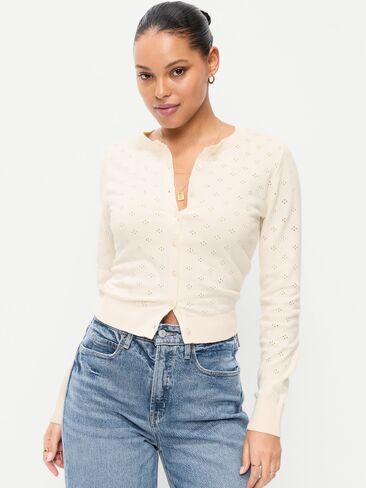 سترة Old Navy SoSoft Pointelle - ملح البحر in Kuwait