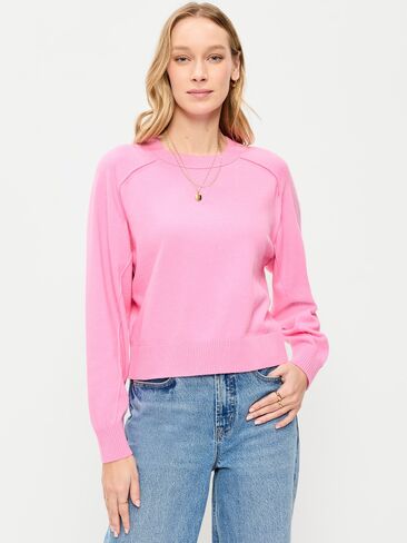 سترة قصيرة من Old Navy SoSoft Lite ذات رقبة دائرية - وردي كوبية in Kuwait