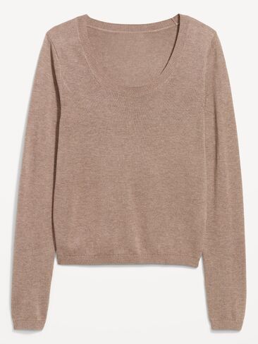 سترة جيرسي ذات رقبة واسعة من Old Navy - Driftwood Heather in Kuwait