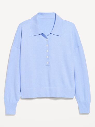 Old Navy SoSoft Lite Cropped Polo - Flax Flower in Saudi Arabia