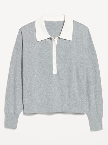قميص بولو قصير من Old Navy SoSoft Lite - رمادي فاتح in Saudi Arabia