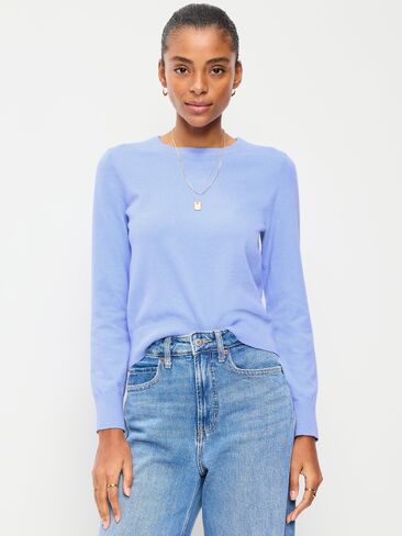 Old Navy SoSoft Lite Crew-Neck Sweater - Flax Flower in Saudi Arabia
