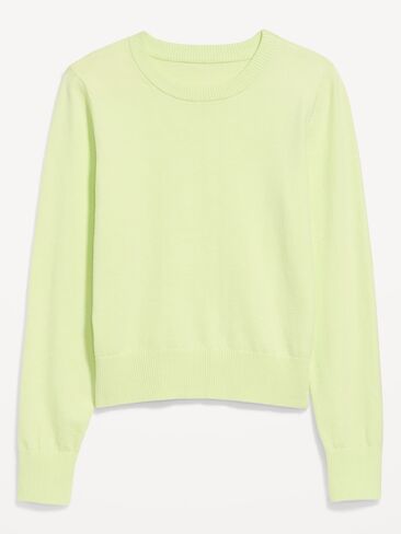 Old Navy SoSoft Lite Crew-Neck Sweater - Lime Meringue in Saudi Arabia